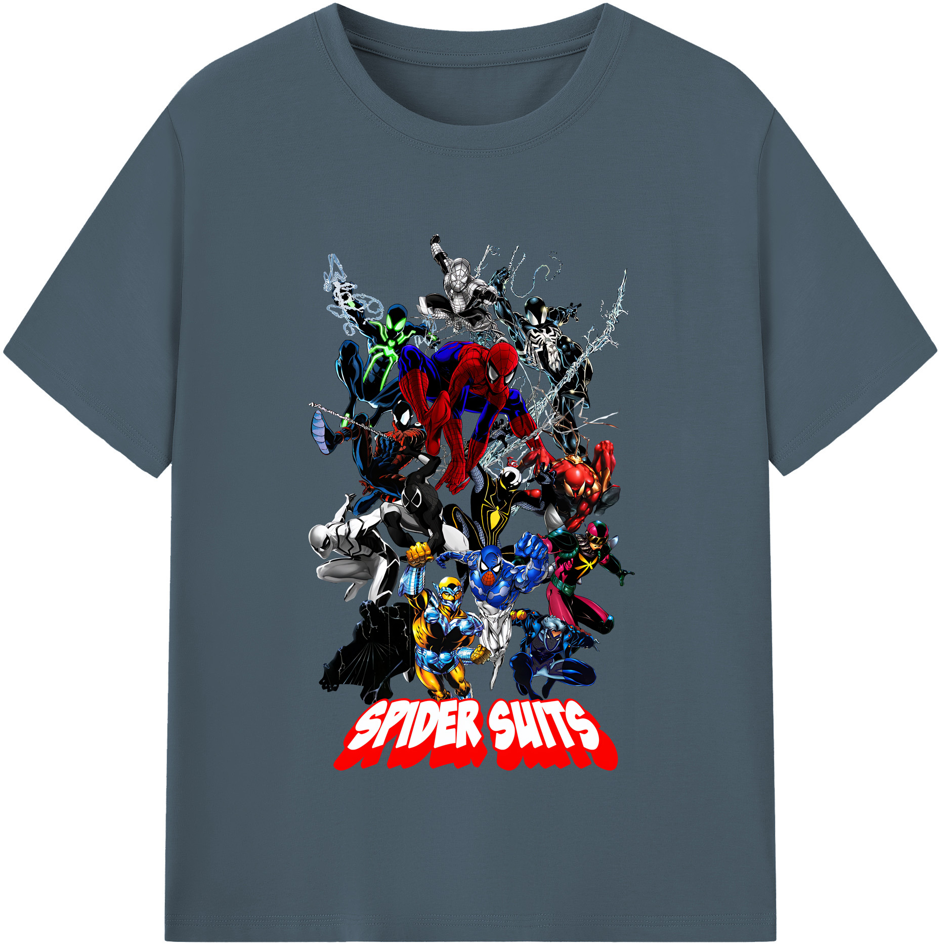 （画像用） Spider Man スパイダーマン 綿100％半袖Tシャツ（フロントプリント）